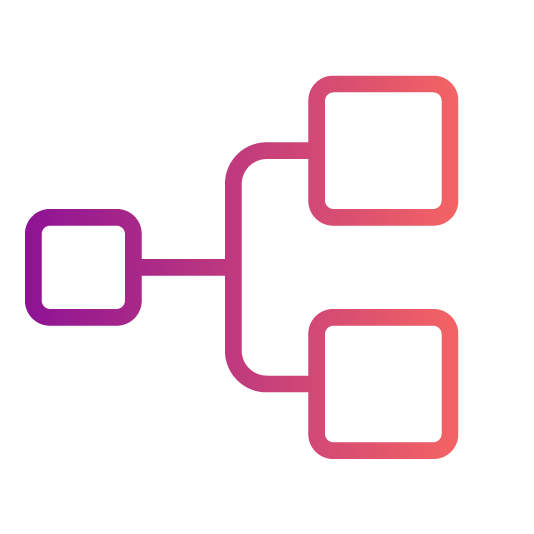 icon of a flow diagram